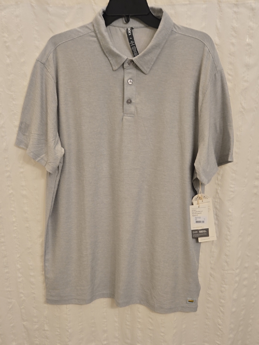 Vuori Men's Polo in Light Gray